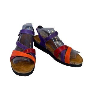 NAOT Womens Sophia Multicolored Leather Sandals Size 42 US 11 Comfort Support